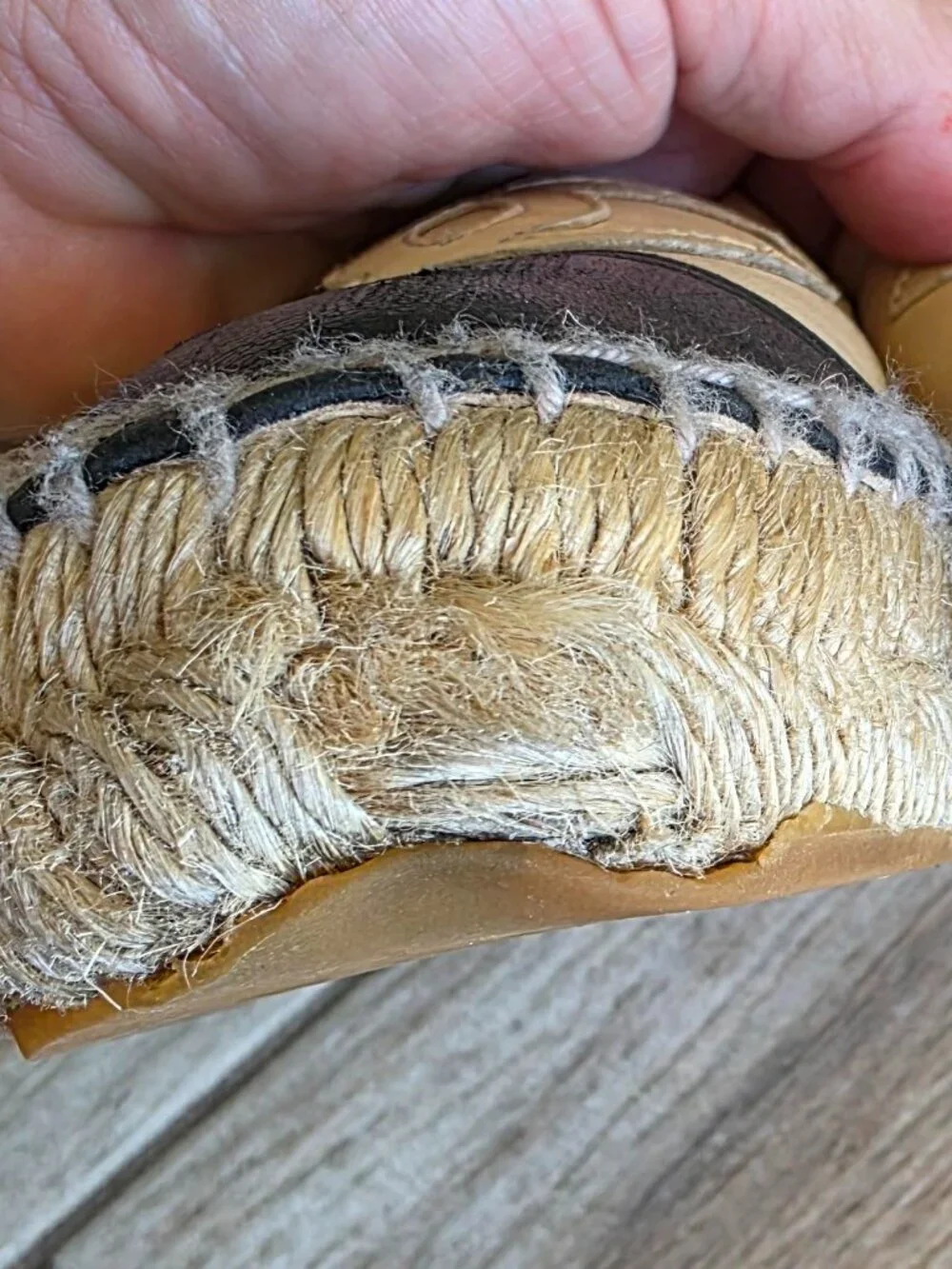 CHANEL  Beige & Black Lambskin Espadrilles Eur. 35